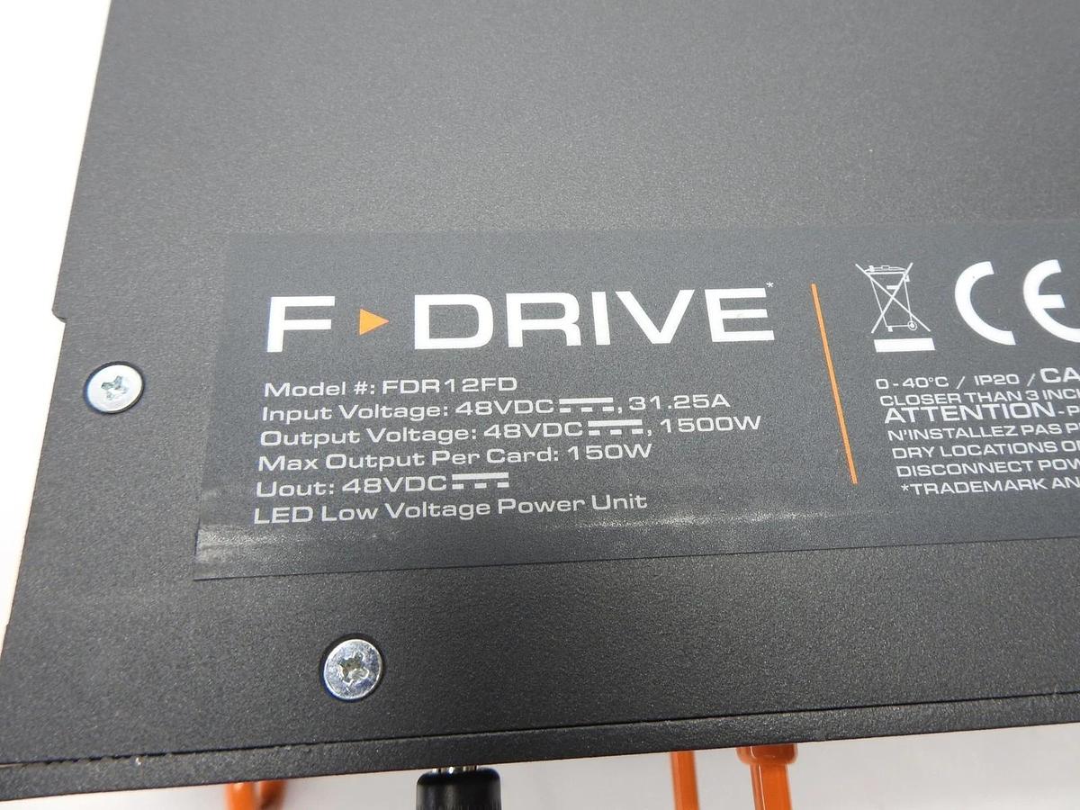 ETC F-Drive 7148A1001 R12 Rack Mount Driver Enclosure w/ FD-RPS-48-1800 Power