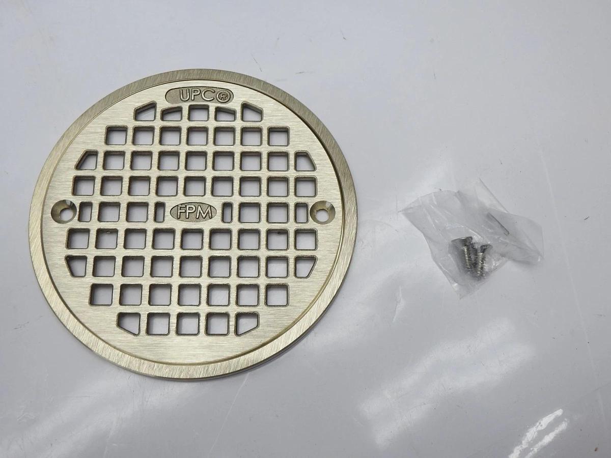 LSP Specialties N702W5375R Frank Pattern 2" No-Hub 5" Round 7″ Floor Drains NEW