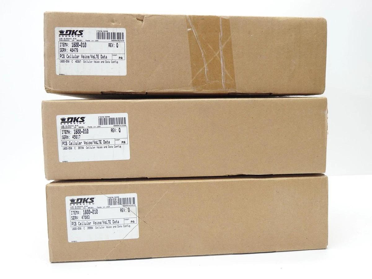 Lot of 3 Doorking DKS 1800-010 Telephone Entry System Expansion Board AS IS READ