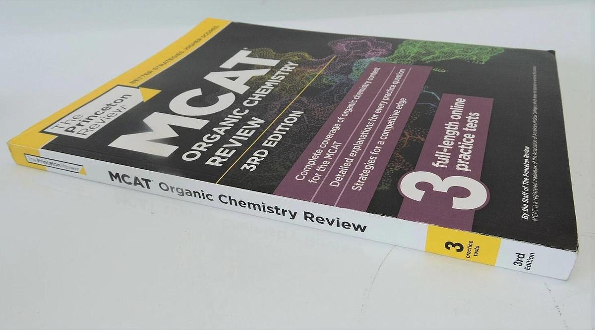 MCAT Organic Chemistry Review 3rd Edition Test Preparation 9781101920589 - NEW!