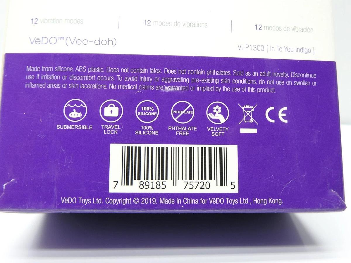 VeDO Rockie Dual Rechargeable Vibe Rabbit Vibrator Indigo