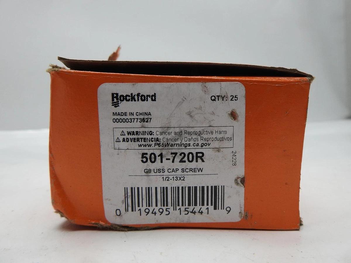 Box/25 Dorman USS Hex Head Cap Screw Grade 8 1/2-13 X 2"