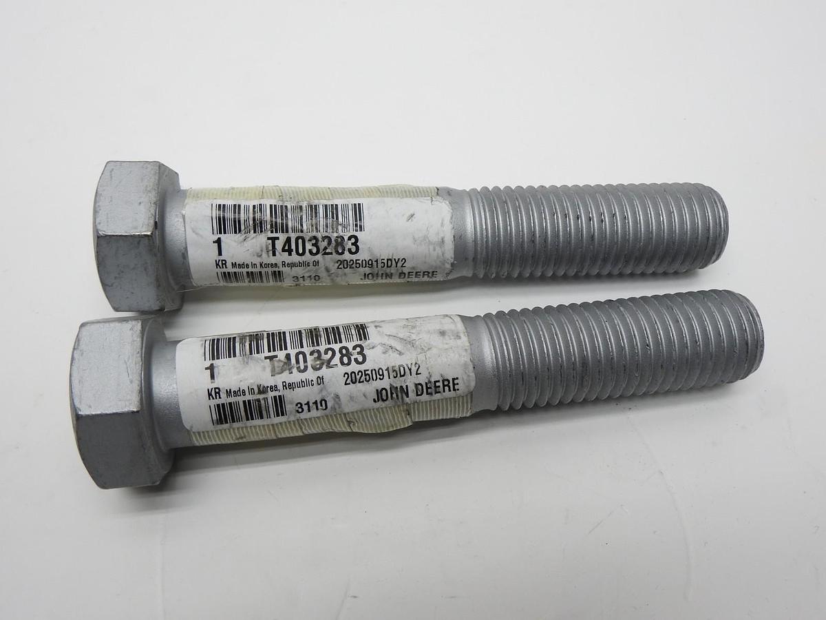 Lot of 2 - John Deere Hex Head Screw T403283 GENUINE OEM