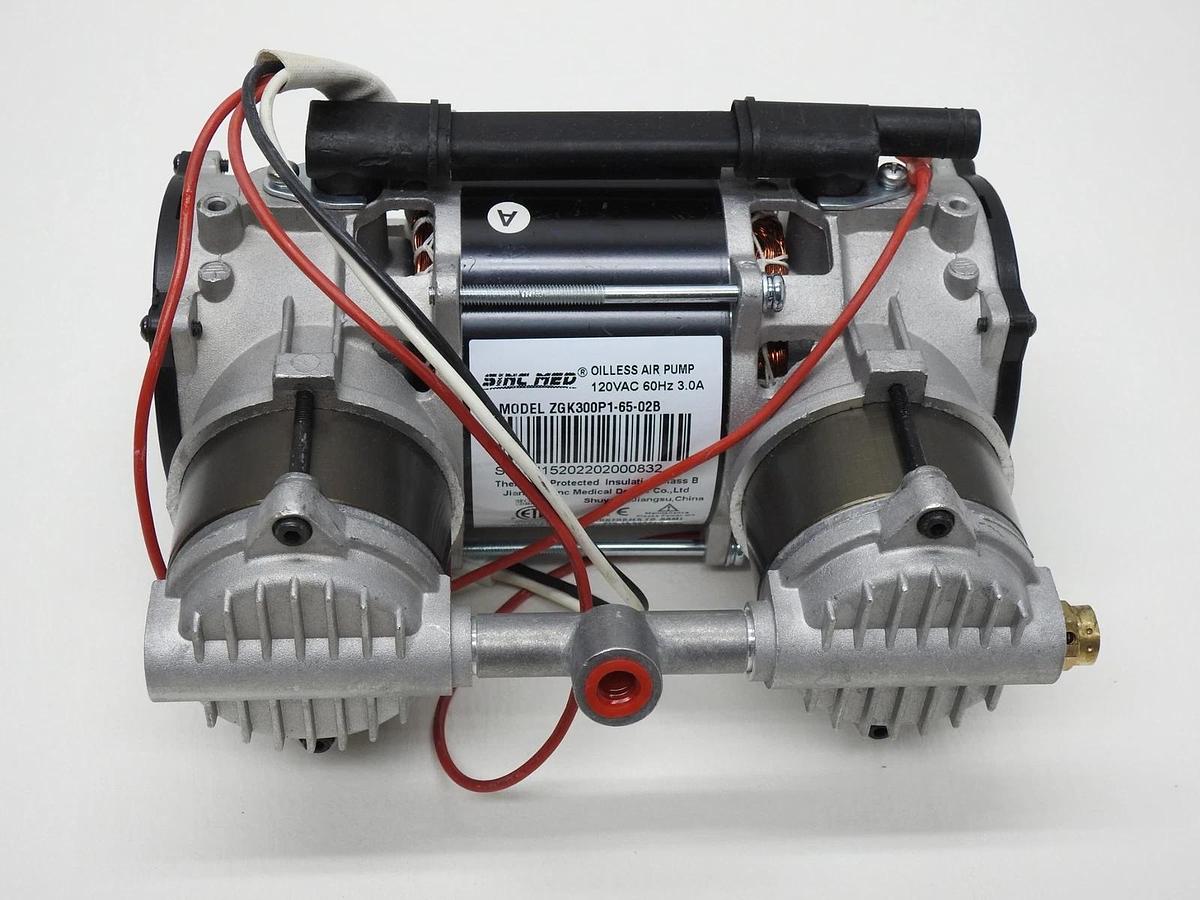 Sinc-Med Oilless Lab Diaphragm  Air Pump 120VAC 60Hz 3.0A ZGK300P1-65-02B - NEW!