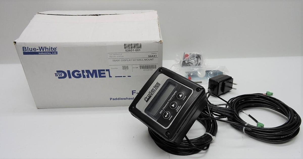 Blue-White S6AX1 Display w/ Wall Mount 52601-001 S6A Chemical Feed Display NEW!