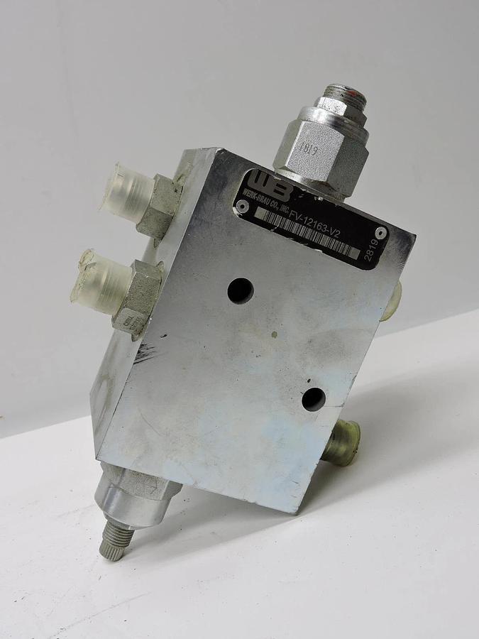 Werk Brau FV-12163-V2 Hydraulic Manifold Block w/ Cartridge Valves