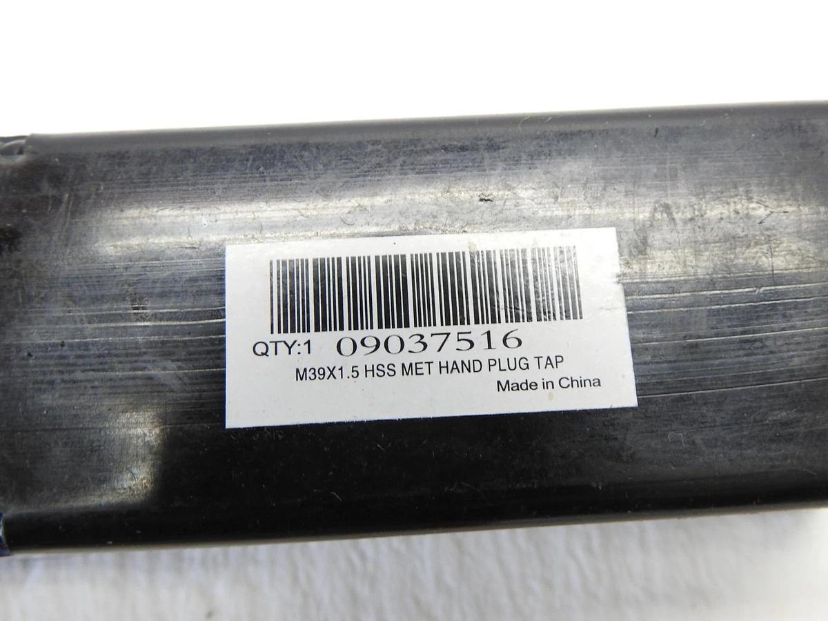 Value Collection Straight Flute Tap M39x1.50 Metric Fine, 6 Flutes, 09037516 NEW