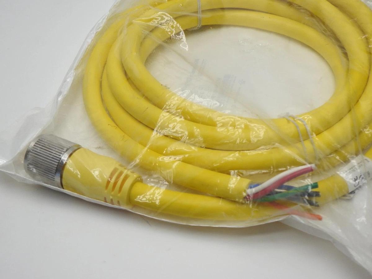 Mencom MIN-6FP2-12 MIN Size II Cordset 6 Pole, Female Straight, 8A, 12 - NEW!