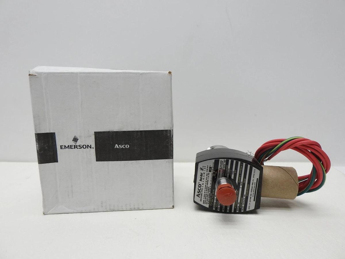 Asco EF8314G301 Solenoid Valve Coil 24VDC 1/4" NPT 3-Way Stainless Steel - NEW!