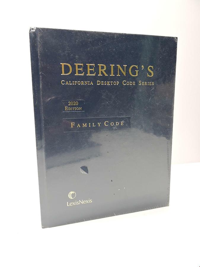 Deering's California Desktop Code Series Family Code 2020 Edition NEW