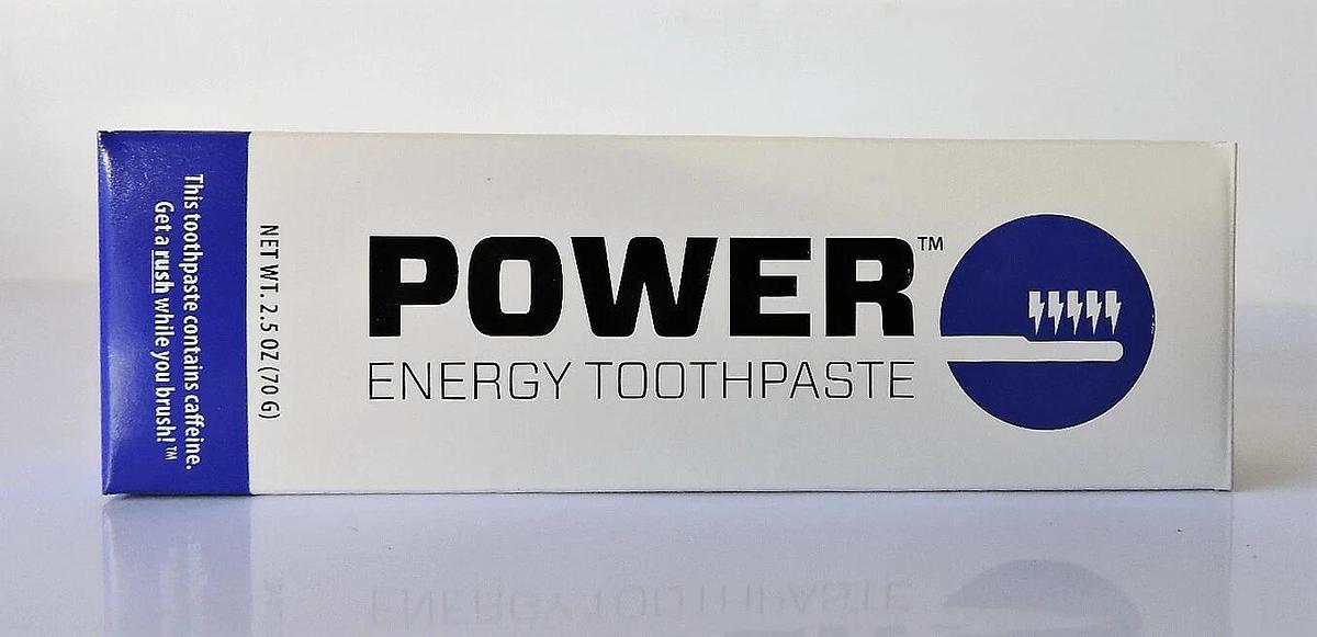 Power Toothpaste Caffeinated Energy Toothpaste Indiegogo - 2.5oz 70g Tube