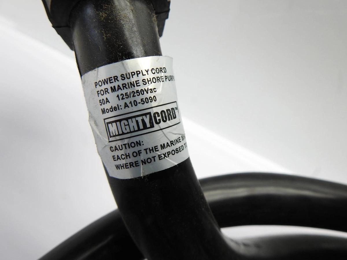Mighty Cord Power Cord for Marine Shore Purposes 125/250V A10-5090 50Amp 25 Foot