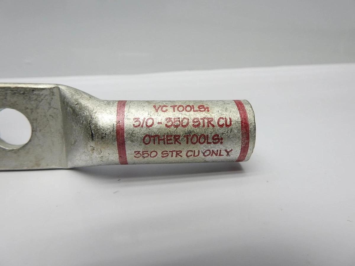 10/pk Hubbell SQUARE D VHCL 35012BN 3/0 or 350 2 Hole Straight Long Barrel -NEW