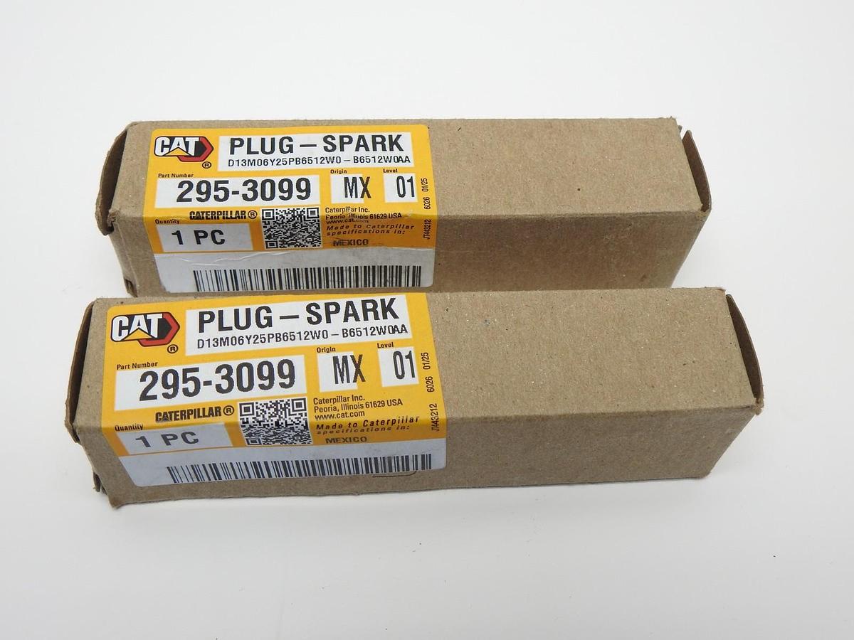 QTY 2: Genuine CAT Spark Plugs 295-3099 OEM NEW in Box!