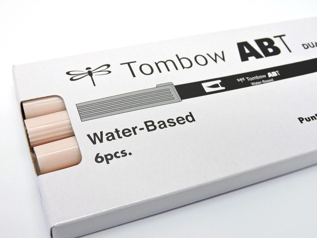 Lot of 6 - Tombow 56598 Dual Brush Pen Art Marker, ABT 850 Light Apricot - NEW!
