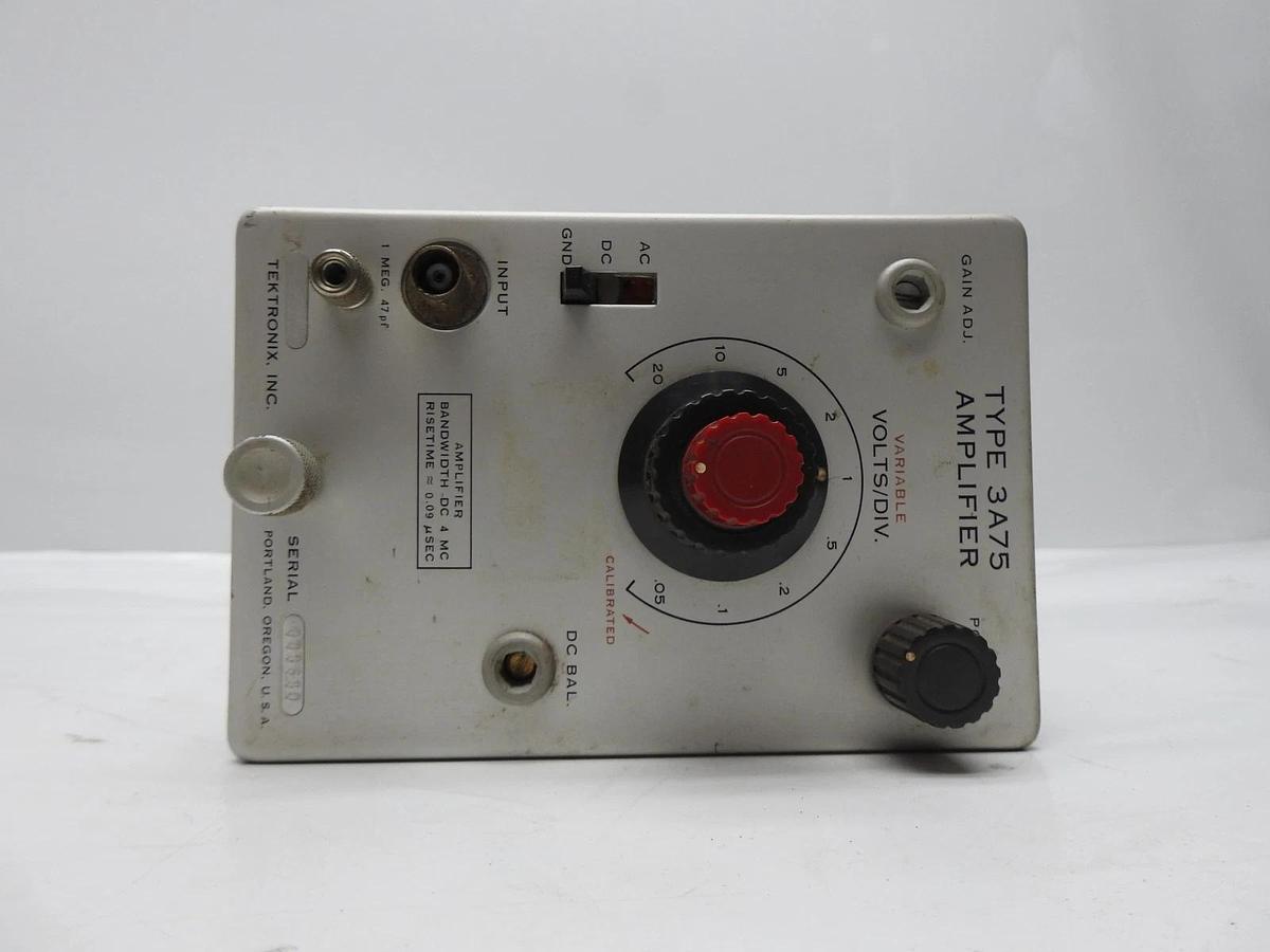 Tektronix Type 3A75 Amp - USED NICE