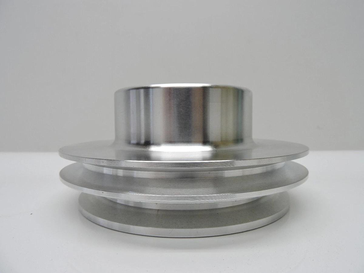 1969-1977 Chevy Chevelle Big Block Satin Aluminum Water Pump Pulley Double Groov