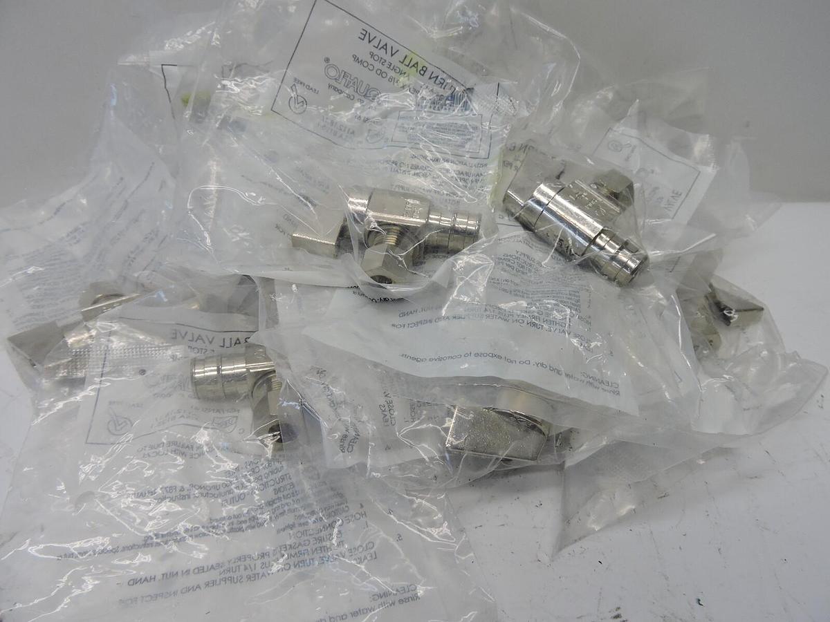 (22) - Aquaflo 3/8 x 1/2 in. Compression x F1807 Lever Angle Supply Stop Valve