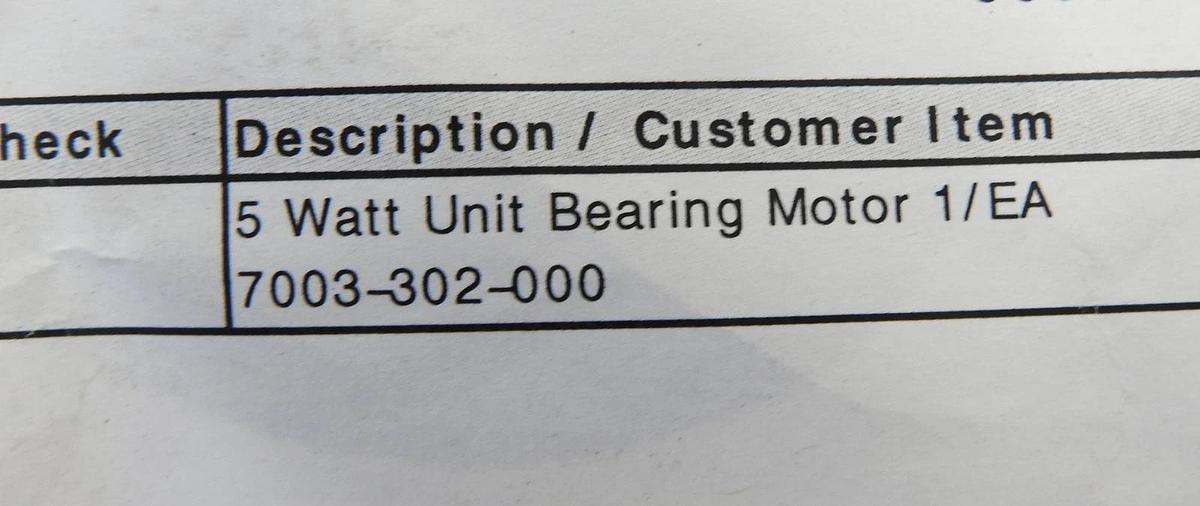 Acorn Murdock 7003-302-000 Replacement Fan Motor 5W for Drinking Fountain