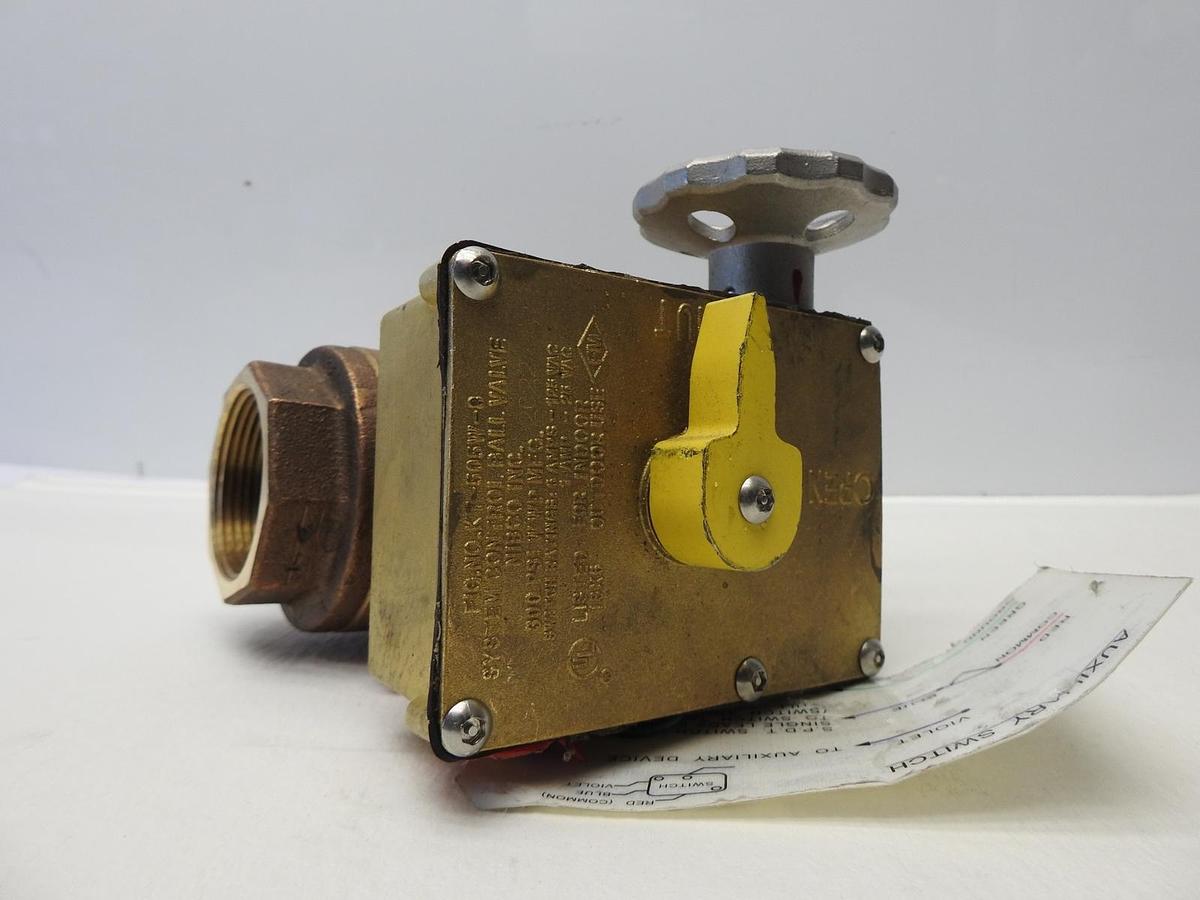 Nibco KT-505W-8 Fire Protection Ball Valve Bronze Actuator 1-1/2" NPT - NOB NEW