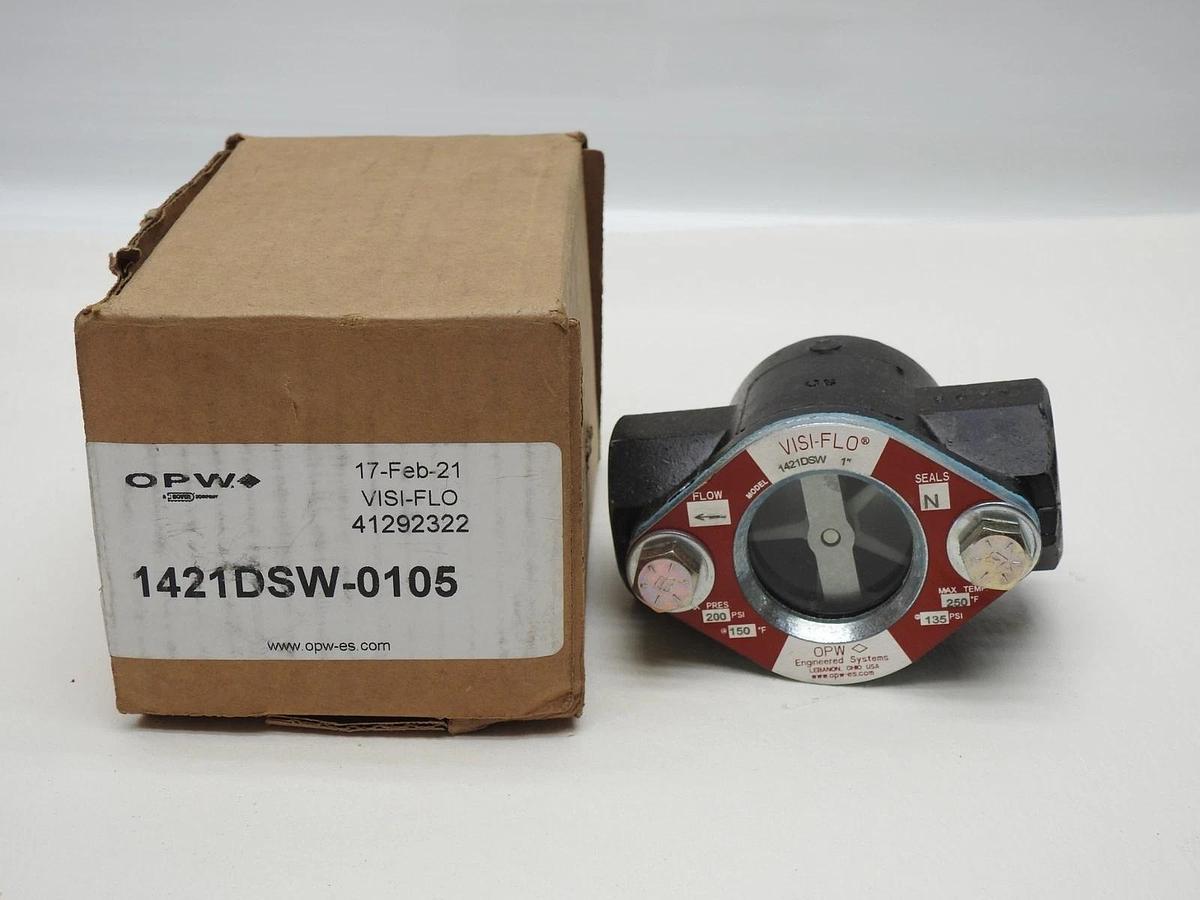 OPW 1421DSW-0105, VISI-FLO Sight Flow Indicator 1", 1400 Series - NEW IN BOX!