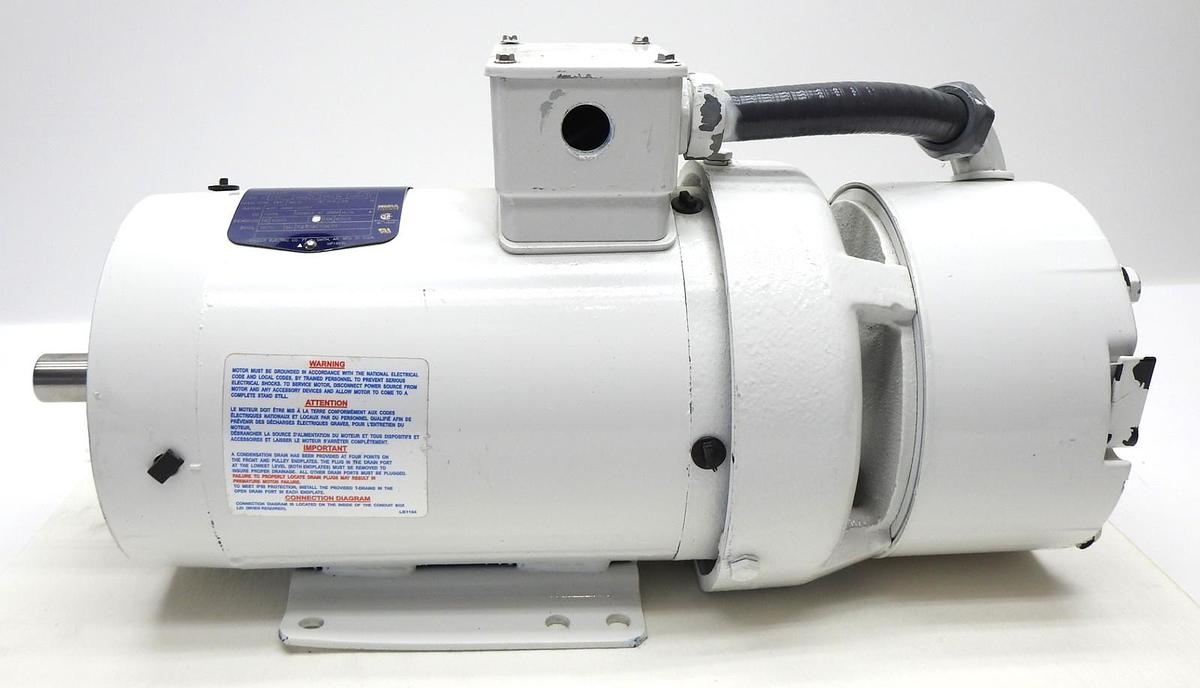 Baldor SuperE Washdown Motor 2HP, w/ 50BK0300B01 DBEC-10-MA-230 CLUTCH 031916