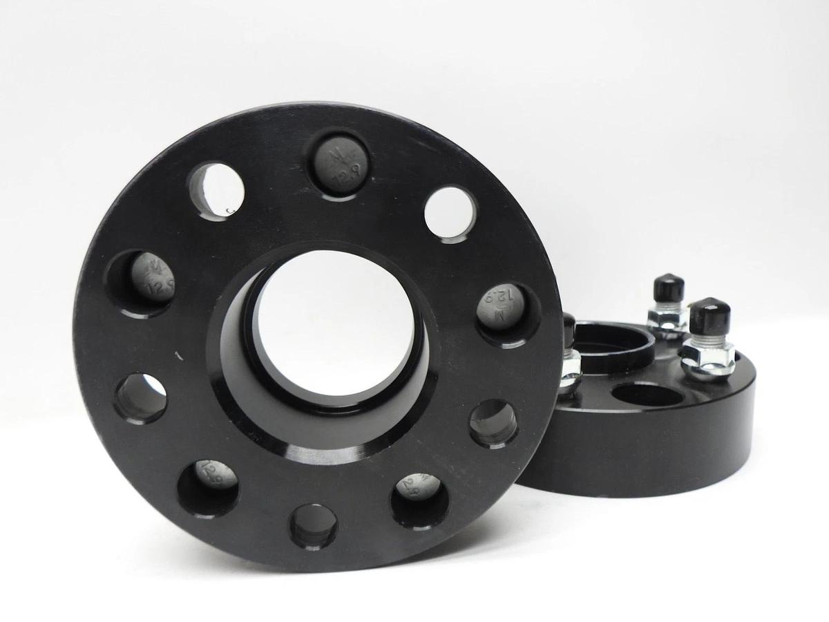 x2 1.5" 5x120 Wheel Spacers 66.9mm M14x1.5 for Camaro CTS Impala Equinox 6061T6