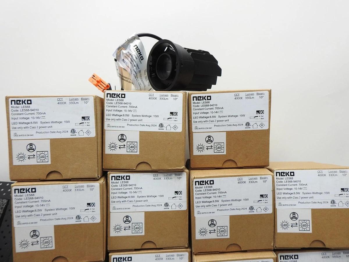(24) Neko Lighting LES68 700mA 4000K + SA68CB Secondary Reflector + Veroza SENSE