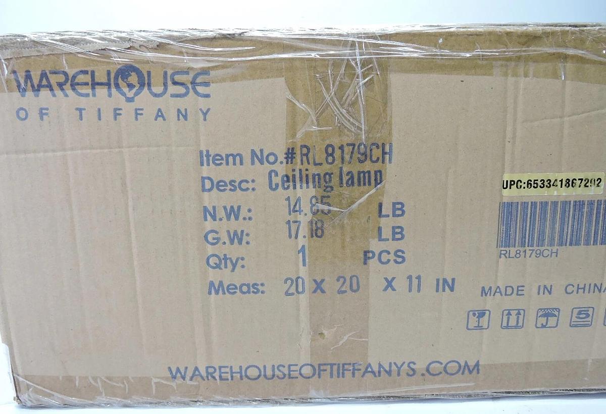Warehouse of Tiffany Filmarsh RL8179CH Flush Mount Light - NEW!