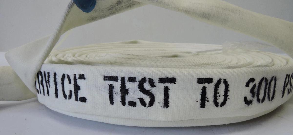 100' Key Hose Fire Service Hose (Test to 300 PSI) Hose Action NH