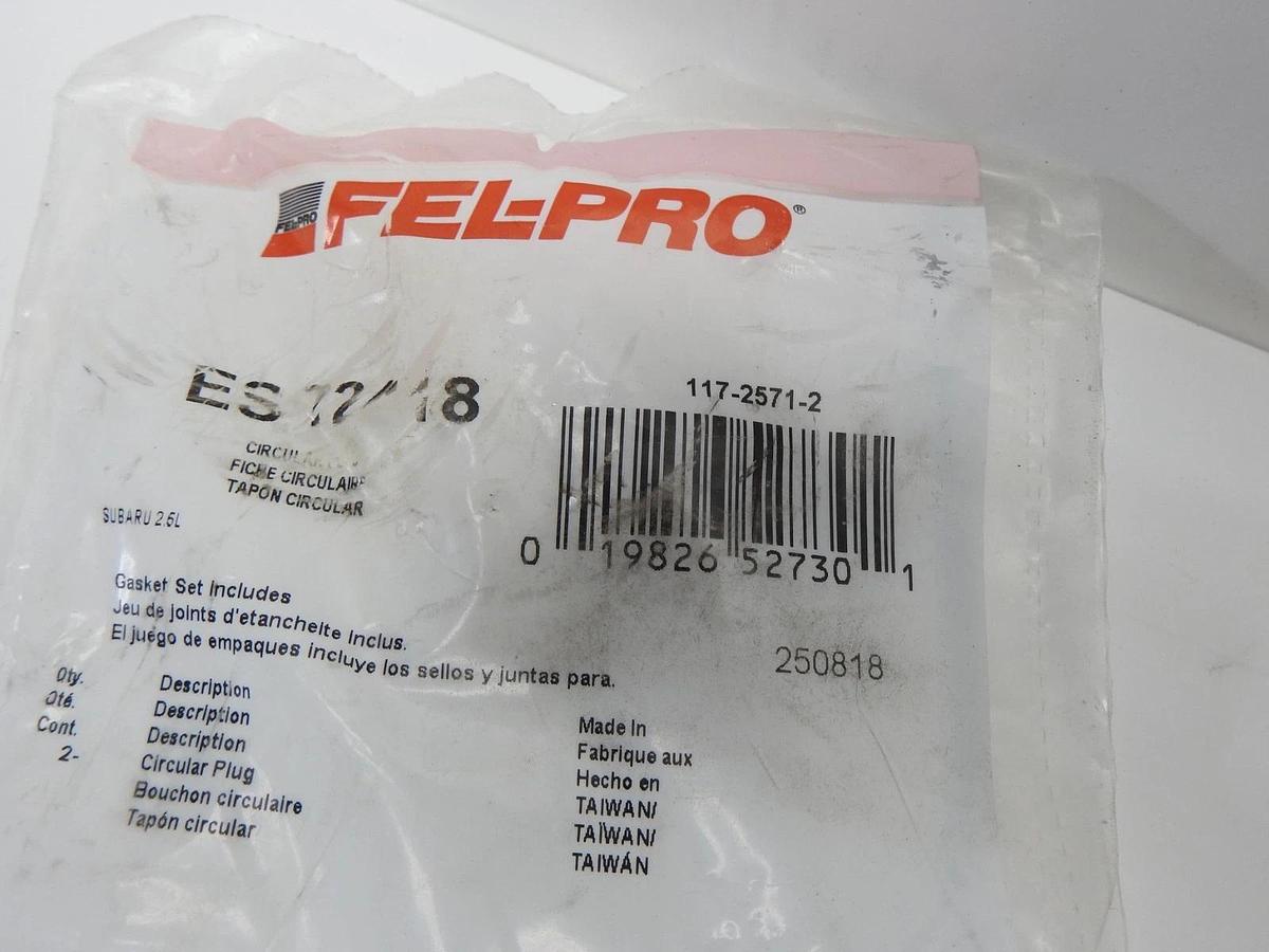 Fel-Pro ES 72418 Camshaft Plug Set For Select 99-20 Saab Subaru Models - OEM NEW