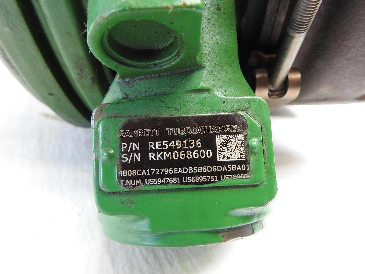 TESTED* John Deere RE549136 Garrett DZ118538 DZ120173 Turbo Charger for 9370R
