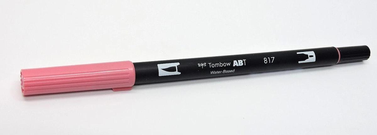 (Lot of 6) - Tombow 56588 Dual Brush Pen Art Marker, ABT 817 Mauve - NEW!