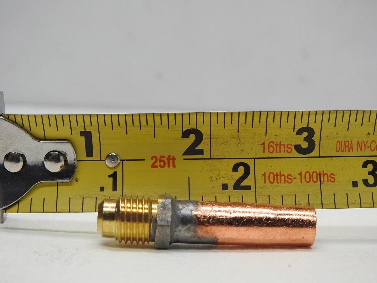 C&D Valve 3/8" Copper Tube 1/4" Flare Cap Copper Access Valve Extension MANY QTY