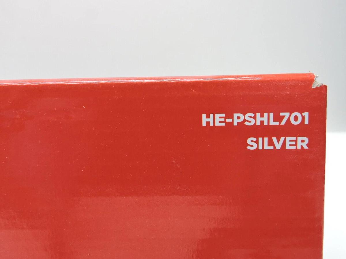 NEW! Heise HE-PSHL701 Jeep 7" Inch Round 6 Led Headlight Set Silver Front Face