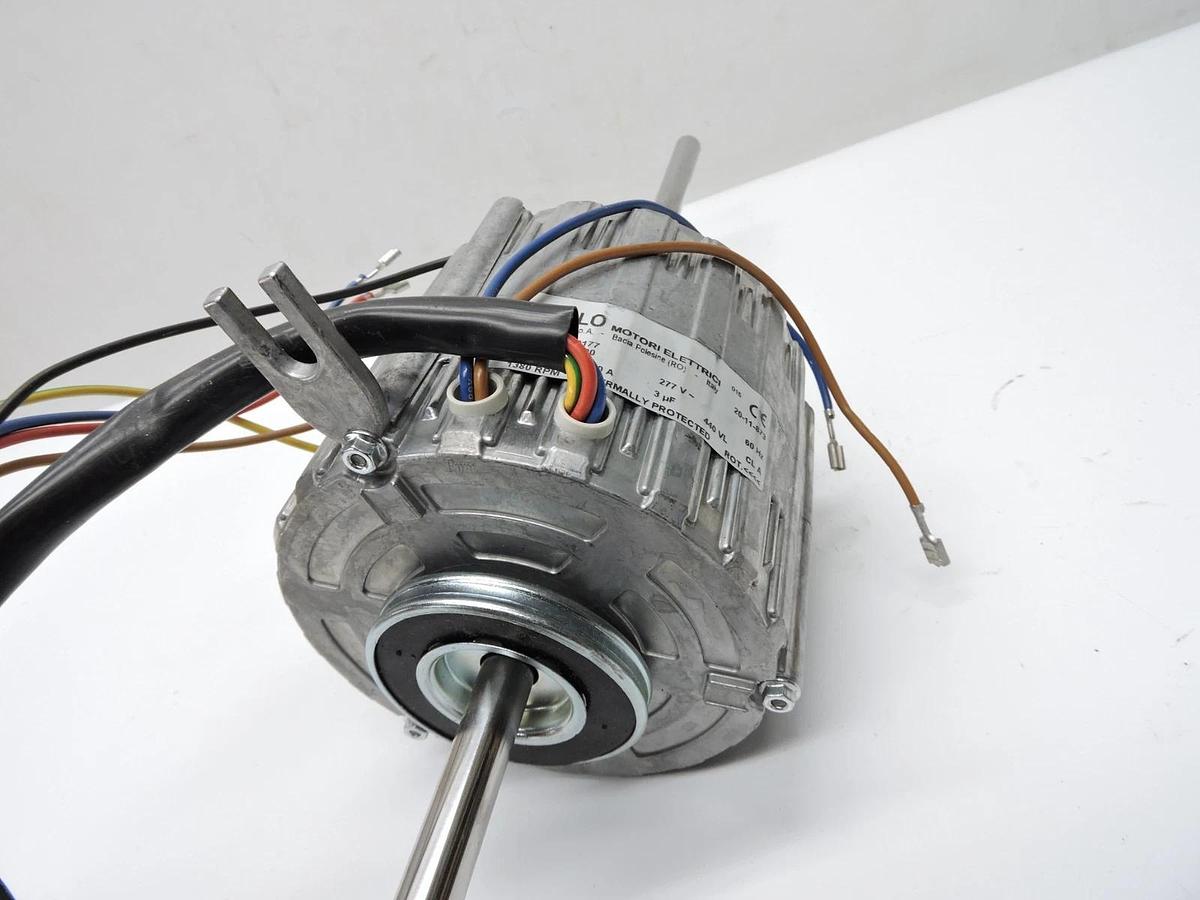 RPM SPA Motor Type 11082100, 6680177 65W, 1380 RPM, 277V Riello Motori Elettrici