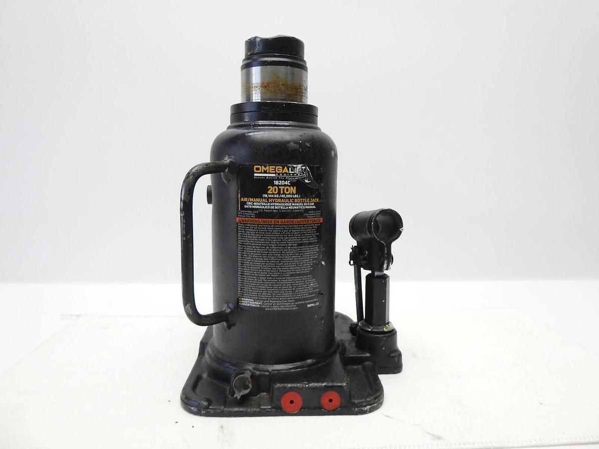 Omega 18204C 20 Ton Air Bottle Jack, Forged Base Only - BULK NEW