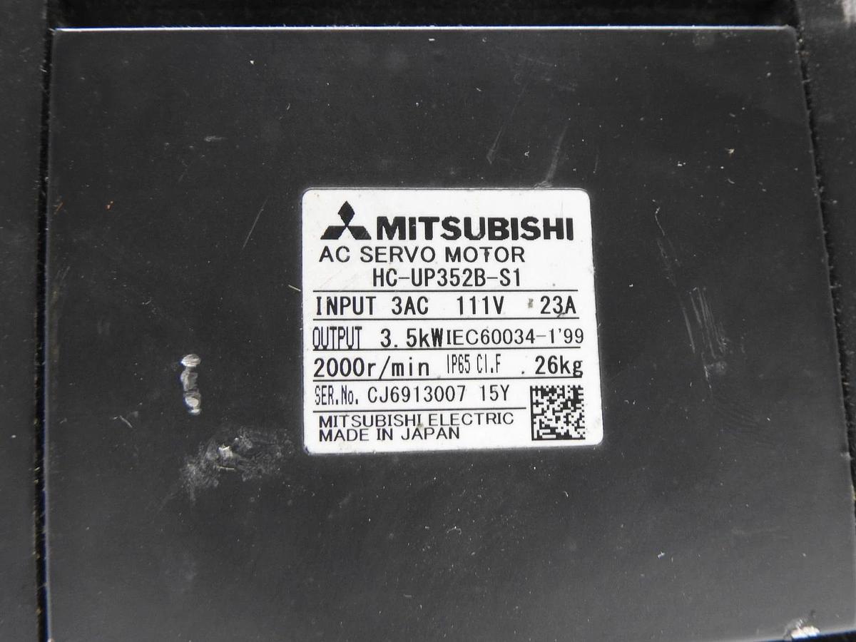 MITSUBISHI HC-UP352B-S1 Servo Motor HC-352B (3.5kW, 3AC, 111V, 23A) READ DESC
