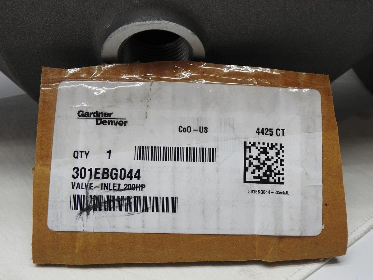 Gardner Denver Valve Inlet 200HP 301EBG044 / MS-200-0, 5241742 OEM NEW