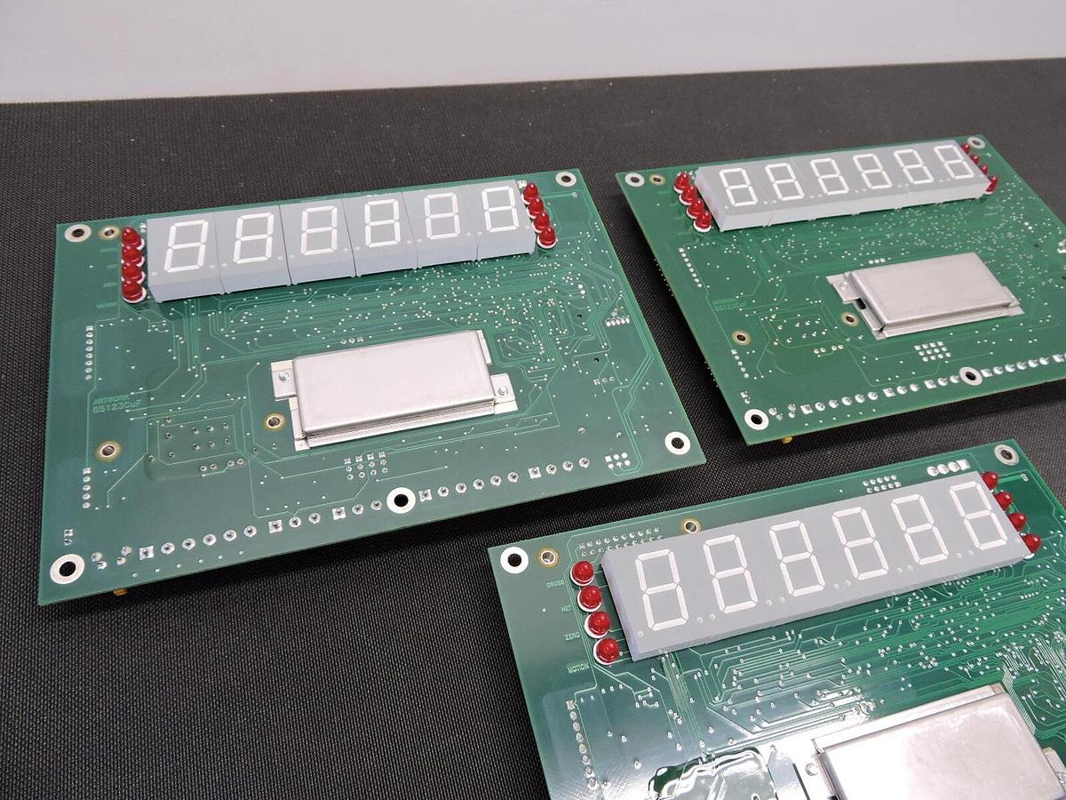 LOT OF 3 - AS IS Rice Lake Weighing Systems 85123-G 6 Digit Display Circuit Boar
