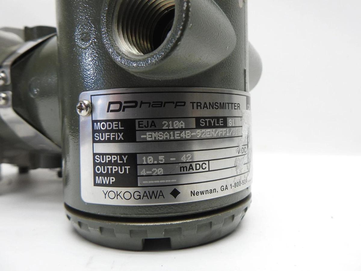 Yokogawa DP Harp EJA 210A Transmitter EMSA1E4B-92EN/FF1/D1 - NEW!