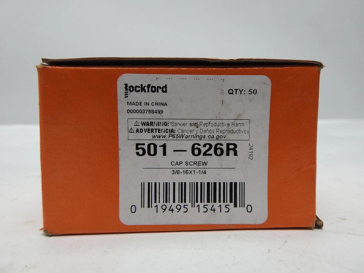 (50/Box) 3/8-16X1-1/4 CAP SCREW Dorman 501-626R Rockford NEW