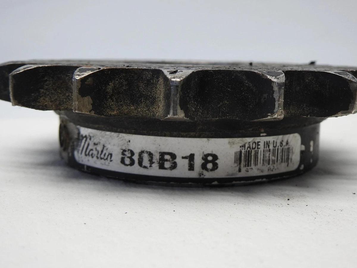 Martin 80B18 Roller Chain Sprocket 18 Teeth - NEW OLD STOCK