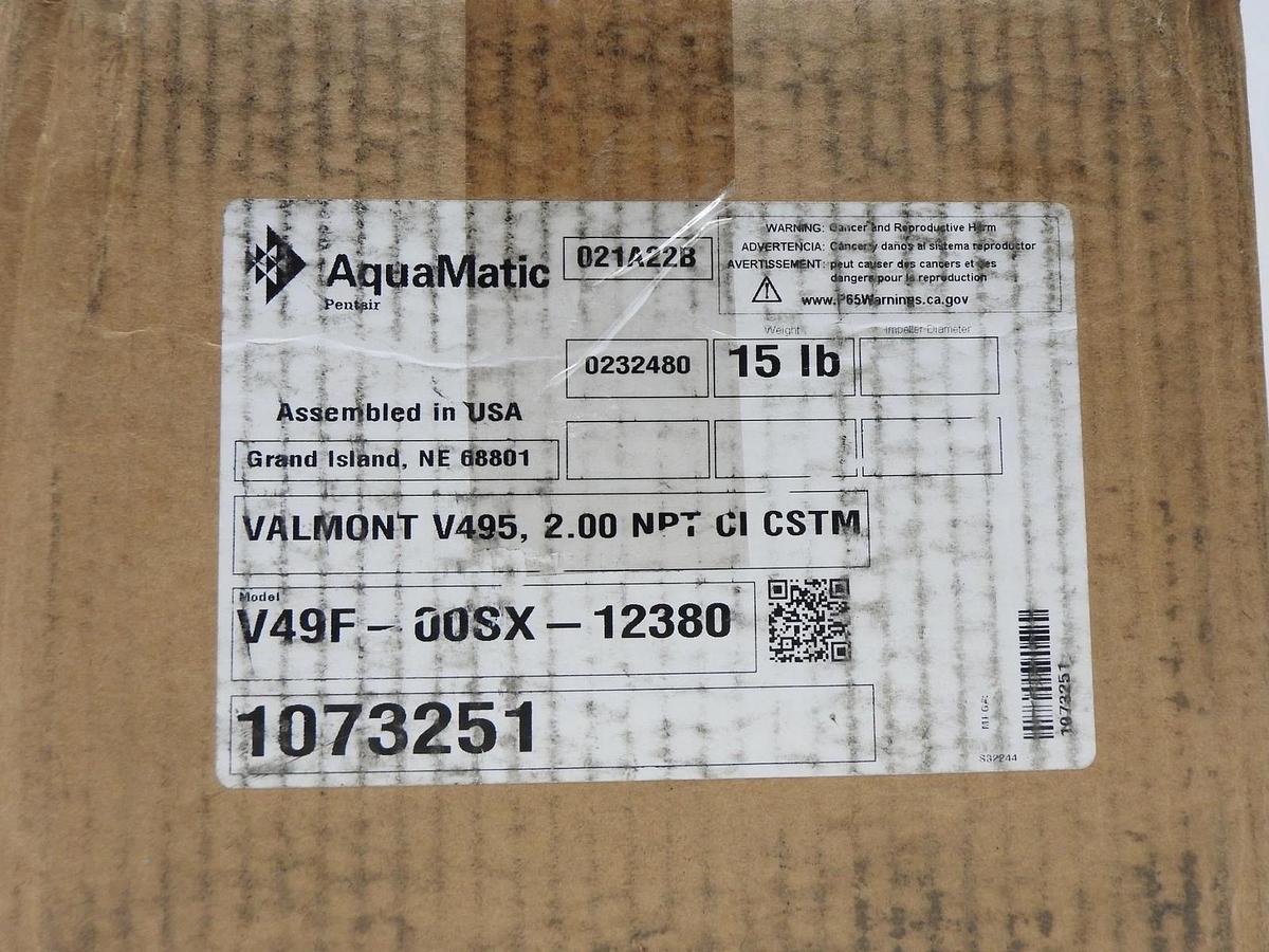 AquaMatic V49F-00SX-12380 2" NPT 0232480 Valmont V495 0232480 - OEM NOB NEW!