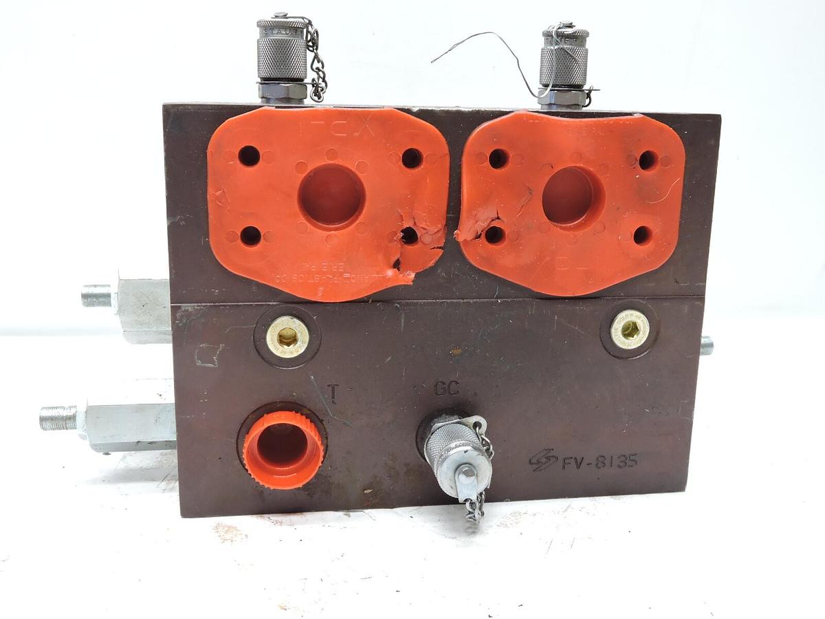 FV-8135 Hydraulic Manifold Block w/ Cartridge Valves Parker