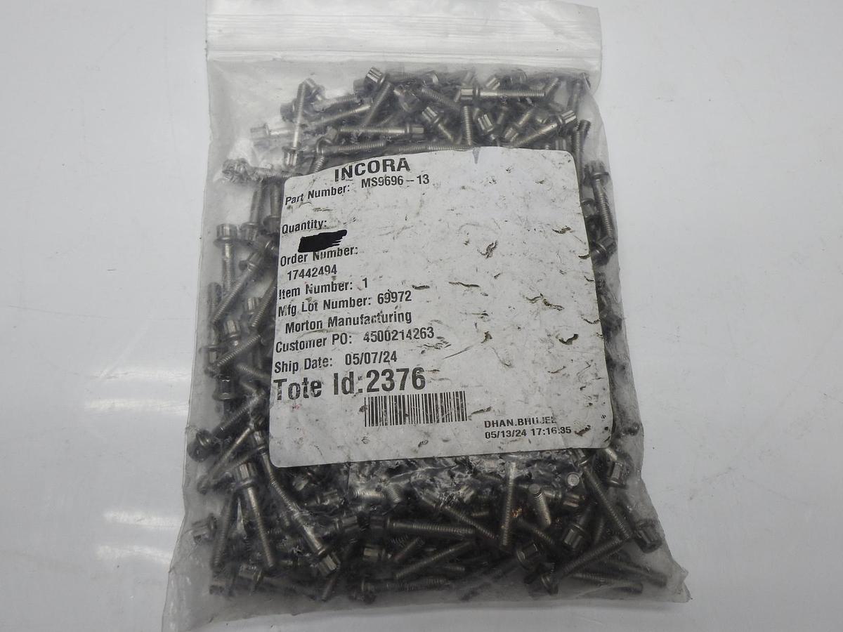 270/pk-MS9696-13 Bolt Military Standard 5/16" Thread: 10-32 Thread Length 11/16"