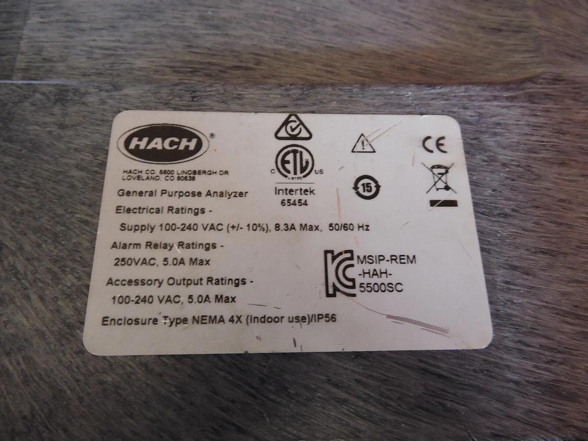Hach 5500sc Phosphate Low Range Analyzer (1 Channel) PO4 3- HR 5500.KTO.PH.A1U