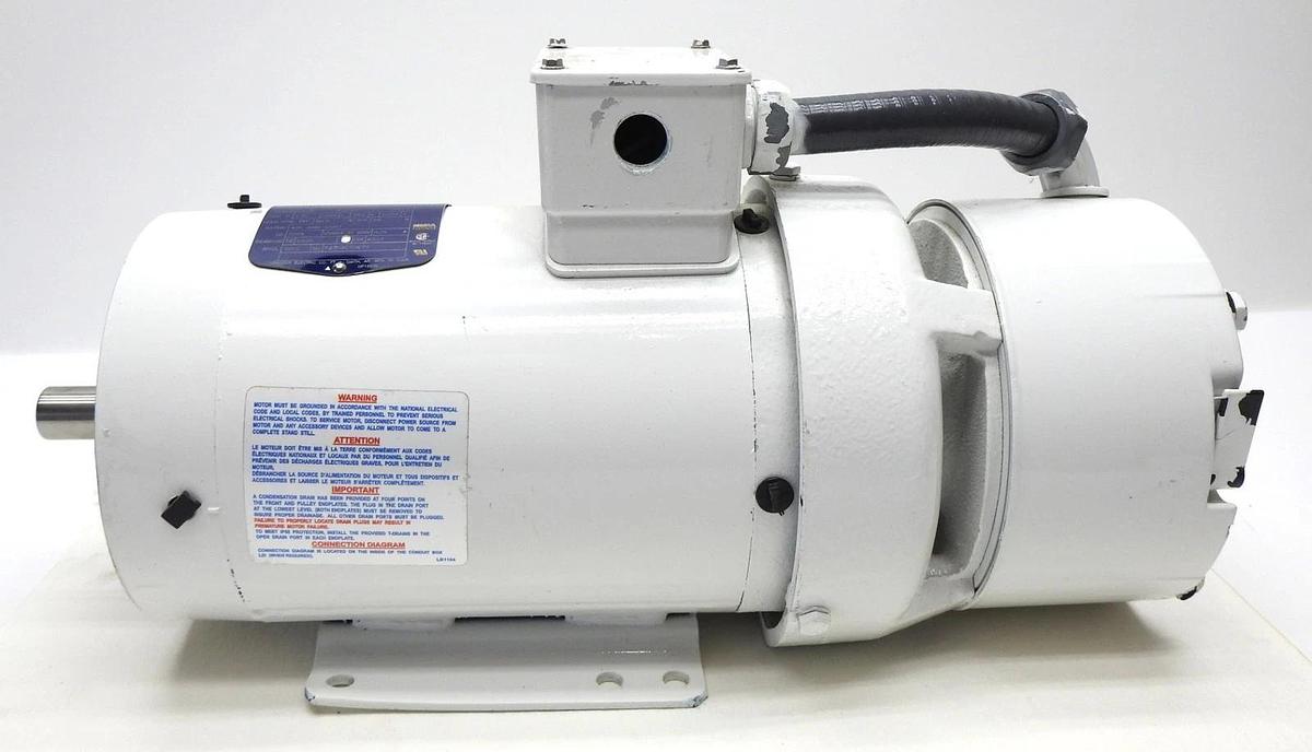 Baldor SuperE Washdown Motor 2HP, w/ 50BK0300B01 DBEC-10-MA-230 CLUTCH 031916