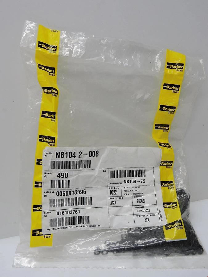 Parker NB104 2-008 O-Rings NB104-75 (Pack of 490)