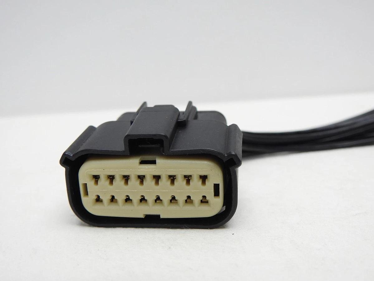 16-Wire Front Headlight Lamp Connector Plug for Dodge Challenger Some Jeep 16Pin